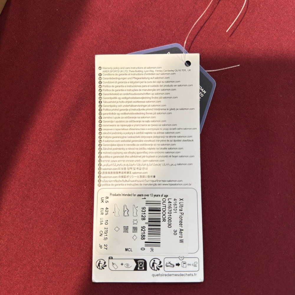 Salomon X Ultra Pioneer Aero Women’s Shoes - Green, Black and Gray Size 10 - Picture 9 of 11